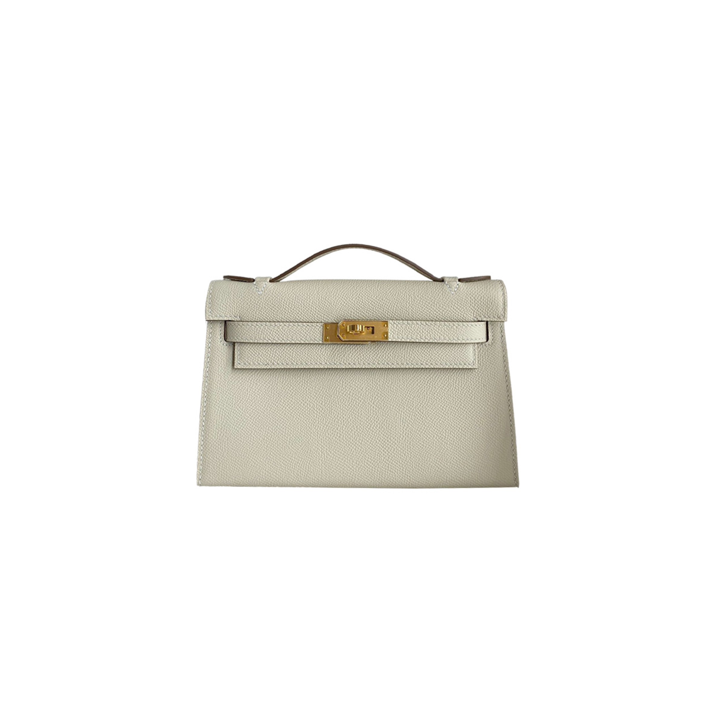 HERMES MASTER KELLY POCHETTE BAG IN CRAIE EPSOM 22 (22*14*7cm) 